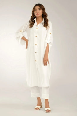 White buttoned (2-4 weeks delivery)