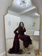 Load image into Gallery viewer, Azure Inspired plum Serene 3 piece suit (Immediate Dispatch)