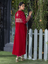 Load image into Gallery viewer, Velvet Frock With Bolero-Embroidered-(Pret)(2-5 weeks delivery)
