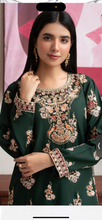 Load image into Gallery viewer, Design 3 dhanak Embroidered coord with farshi shalwar