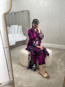 Summer Lawn Suit Purple (Immediate Dispatch)