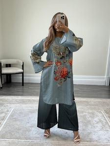 Summer printed lawn 2 piece set