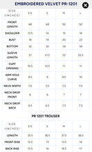 Load image into Gallery viewer, EMBROIDERED VELVET PR-1201 (2-4 weeks delivery)