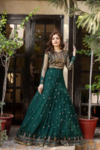 Load image into Gallery viewer, NF-5635 Green Net Lahanga Choli Stitched Dress(2-5 weeks delivery)
