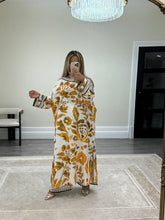 Load image into Gallery viewer, Printed long kaftan with trouser 2 piece set