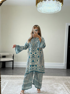 X-LARGE Summer printed lawn 2 piece set
