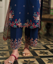 Load image into Gallery viewer, LIANA NAVY BLUE LUXURY EMBROIDERED LAWN 3PCS SET - READY TO WEAR (2-4 week’s delivery)