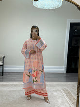 Load image into Gallery viewer, Khadi net 2 piece long shirt Coord sets