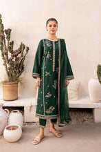 Load image into Gallery viewer, Palm Green 3Pc - Embroidered Karandi Dress (2-5 weeks delivery)