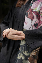 Load image into Gallery viewer, Black schiffli suit with chikankari embroidery and duppata.