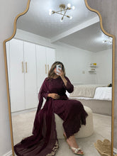 Load image into Gallery viewer, Azure Inspired plum Serene 3 piece suit (Immediate Dispatch)