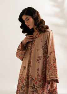 Beige Printed Embroidered Shirt (2-4 weeks delivery)