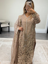 Load image into Gallery viewer, Maria B inspired heavy formal wear suit with crush trouser and organza duppata