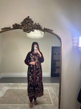 Load image into Gallery viewer, Velvet embroidered gown with silk inner and trouser