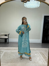 Load image into Gallery viewer, Khadi net 2 piece long shirt Coord sets