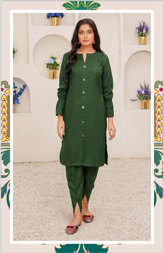 Dhanak co-ord set for winter Green