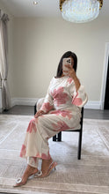 Load image into Gallery viewer, New floral coord set with side tie detailing and wide leg trouser