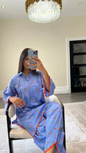 Load image into Gallery viewer, Poly cotton printed 2 piece coord with shirt and trouser.