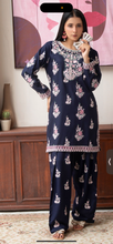 Load image into Gallery viewer, Design 3 dhanak Embroidered coord with farshi shalwar