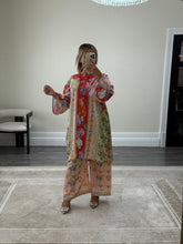 Load image into Gallery viewer, Jacquard printed 2 piece set with shirt and trouser.