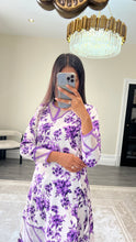 Load image into Gallery viewer, Poly cotton printed 2 piece coord with shirt and trouser.