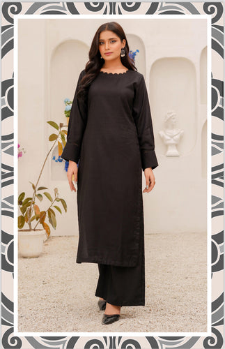 Dhanak co-ord set for winter black