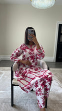 Load image into Gallery viewer, Poly cotton printed 2 piece coord with shirt and trouser.
