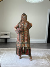 Load image into Gallery viewer, Jacquard printed 2 piece set with shirt and trouser.