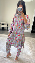 Load image into Gallery viewer, Poly cotton printed 2 piece coord with shirt and trouser.