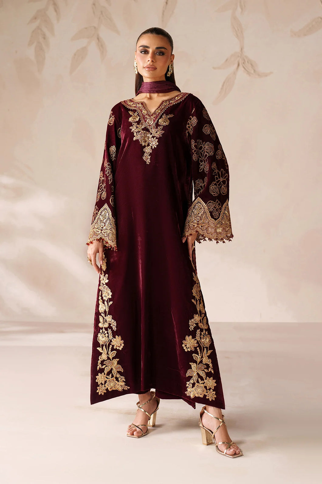 EMBROIDERED VELVET PR-1201 (2-4 weeks delivery)