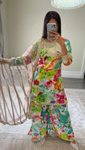 Load image into Gallery viewer, Jazmin inspired embroidered lawn suit  print with cotton net duppata
