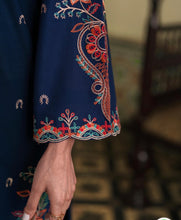 Load image into Gallery viewer, LIANA NAVY BLUE LUXURY EMBROIDERED LAWN 3PCS SET - READY TO WEAR (2-4 week’s delivery)