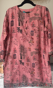 Summer printed lawn 2 piece set