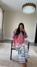 Load image into Gallery viewer, Dananeer inspired lawn printed coord set with shirt and trouser Asian clothing
