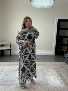 New blue crystal lawn collection 2 piece lawn long shirt with trouser