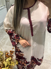 Load image into Gallery viewer, Jacquard 2 piece coord set. Shirt and trouser with printing detail. Soft jacquard fabric.