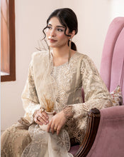 Load image into Gallery viewer, Maria B inspired collection. Chiffon shirt with embroidery and embellishments. Trouser and duppata.