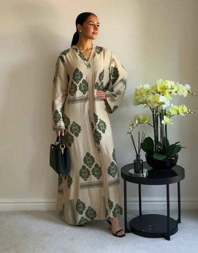 Khaki bloom dress