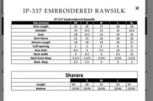 Load image into Gallery viewer, IP-337 EMBROIDERED RAWSILK (2-4 weeks delivery)