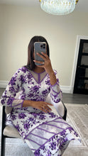 Load image into Gallery viewer, Poly cotton printed 2 piece coord with shirt and trouser.