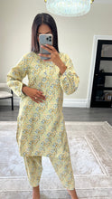Load image into Gallery viewer, Poly cotton printed 2 piece coord with shirt and trouser.