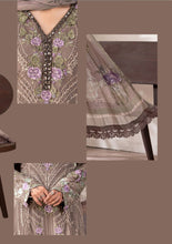Load image into Gallery viewer, Maria B inspired collection. Chiffon shirt with embroidery and embellishments. Trouser and duppata.