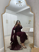 Load image into Gallery viewer, Azure Inspired plum Serene 3 piece suit (Immediate Dispatch)