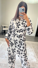 Load image into Gallery viewer, Poly cotton printed 2 piece coord with shirt and trouser.