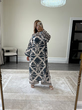 Load image into Gallery viewer, New blue crystal lawn collection 2 piece lawn long shirt with trouser