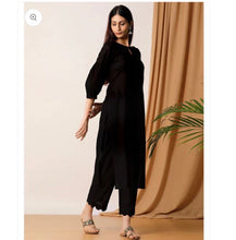 Load image into Gallery viewer, black dress with dupatta (2-4 weeks delivery)