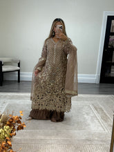 Load image into Gallery viewer, Maria B inspired heavy formal wear suit with crush trouser and organza duppata