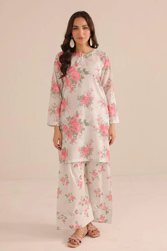 2PC Printed Basic suit with shirt and trouser Asian clothing