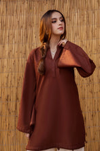 Load image into Gallery viewer, 2PC Embroidered Khaddar MSK 05 – Brown (2-4 weeks delivery)