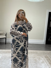 Load image into Gallery viewer, New blue crystal lawn collection 2 piece lawn long shirt with trouser